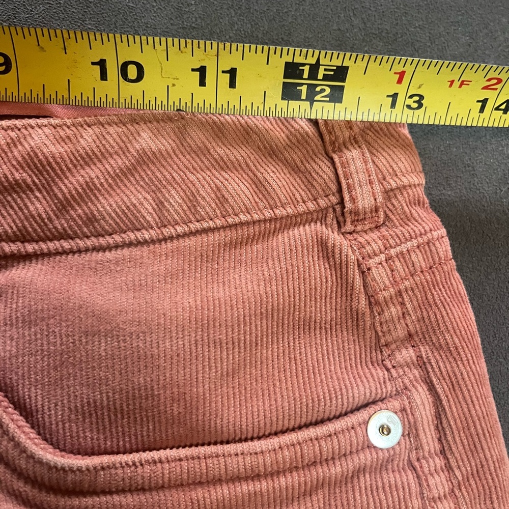 Pilcro wide leg Farmcore Town & Country Boho western mid rise corduroy chinos 25 - Picture 9 of 11